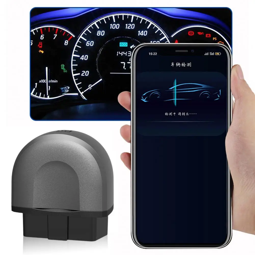 

Car Supplies Bluetooth-compatible Car Scanner Reader with Data Reset Auto Sleep Mode for One-click Connection for Vehicles