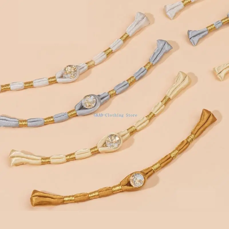 

N0PE Exquisite Chinese Bead Buttons for Qipao and Ethnic Clothing Chinese Aesthetic Ornamental Closure