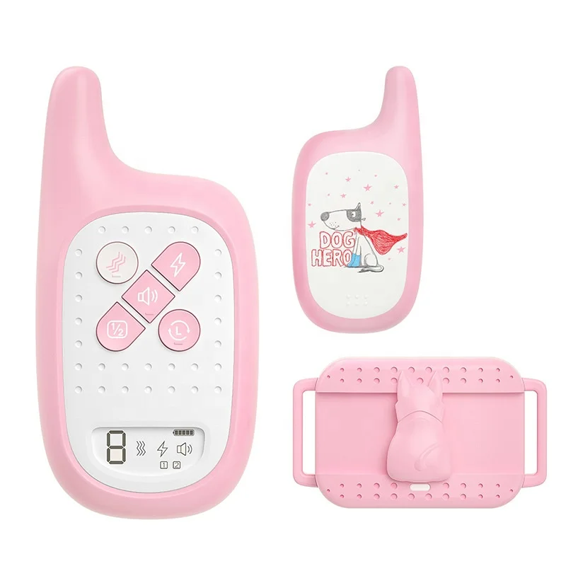 

Cute Electric Dog Training Collar Waterproof Anti-barking Rechargeable Remote Control Eco-Friendly Plastic