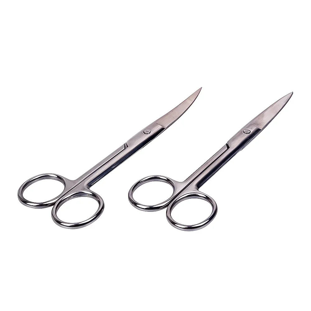 Stainless Steel Scissors For Eyebrows And Eyelashes, Beard Trimming And Mustache Scissors, Nail, Nose And Facial Hair Scissors