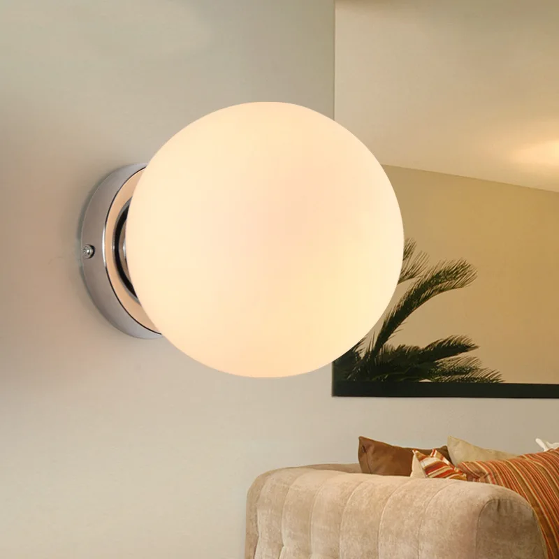 

Modern simple frosted glass ceiling lamp Chinese art milk white ball restaurant living room bar decorative ceiling lamp