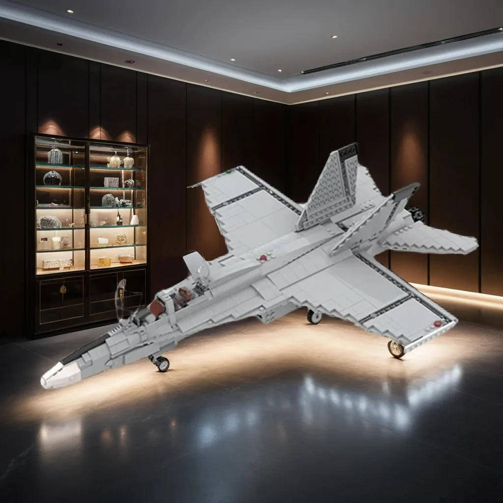 

1729 Pcs FA-18 Super Hornet US Navy Fighter Jet Custom MOC diy Education Model Building Blocks Birthday Toys Gift