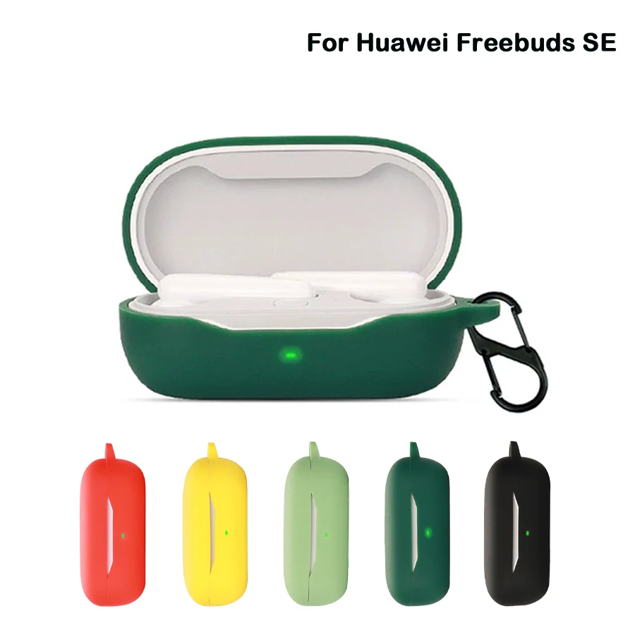 Silicone Case For Huawei Freebuds SE Headphone Protector Shell Cover Earphone Accessories For Freebuds SE Case With Hook