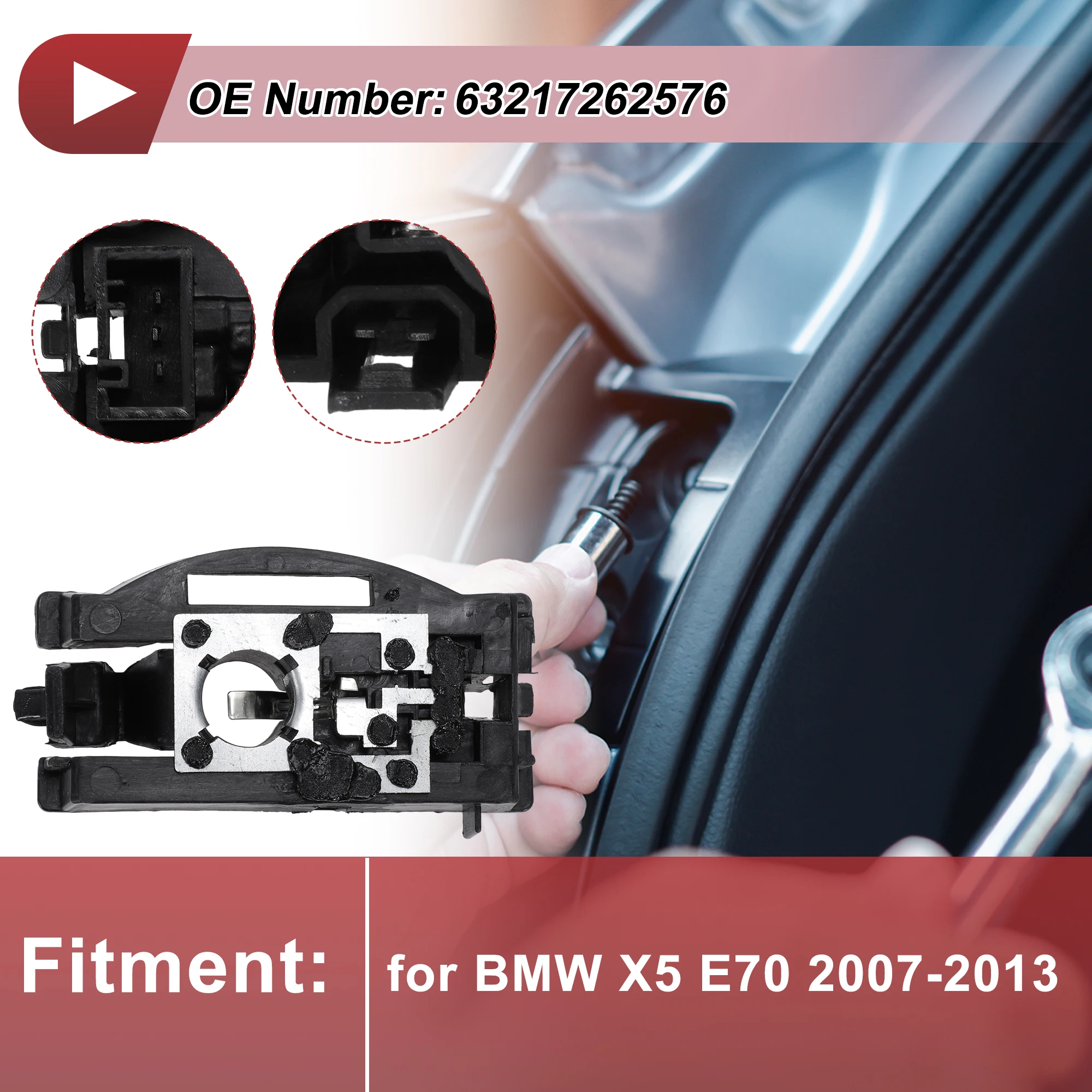 

UXCELL 1 шт. правая розетка заднего фонаря для BMW X5 E70 2007-2013 No 63217262576 Лампа накаливания