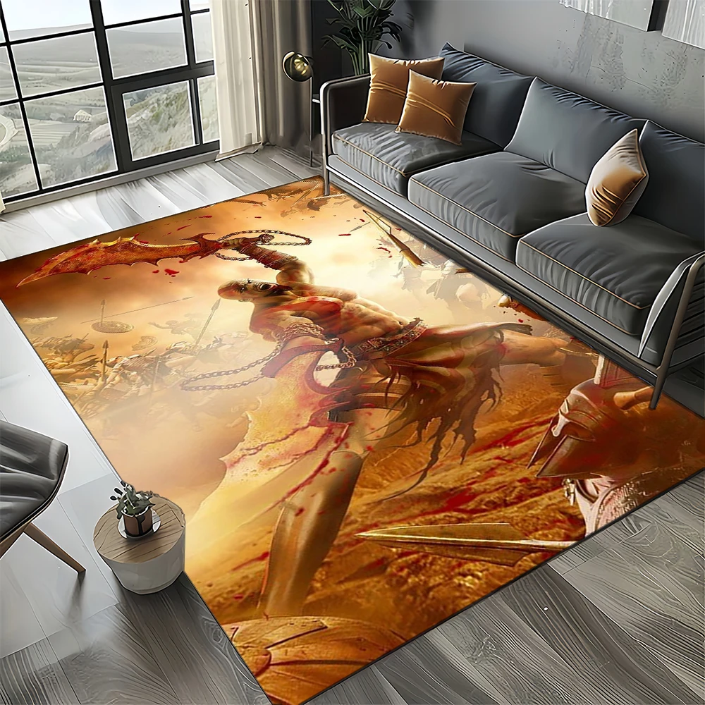 27 Style Kratos God of War Games Cartoon Carpet Rug for Living Room Bedroom Home Sofa Decoration,Kid Area Rug Non-slip Floor Mat