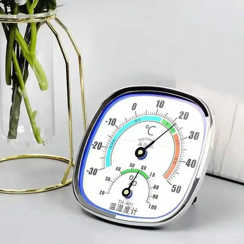 1PC Thermometer Hygrometer Wall-Mounted Pointer Temperature Monitor For Indoor Outdoor Household Precision Psychrometer