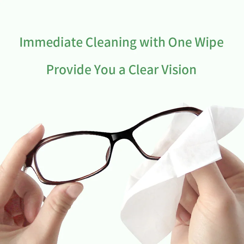 Glasses Screen Cleaning Large Size Wipes Lenses iPhone Mobile Phone Computer Professional Cleaning Disposable Individual Package