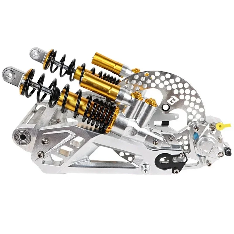 Straight up set Gemini crab calipers modified shock absorption brake device