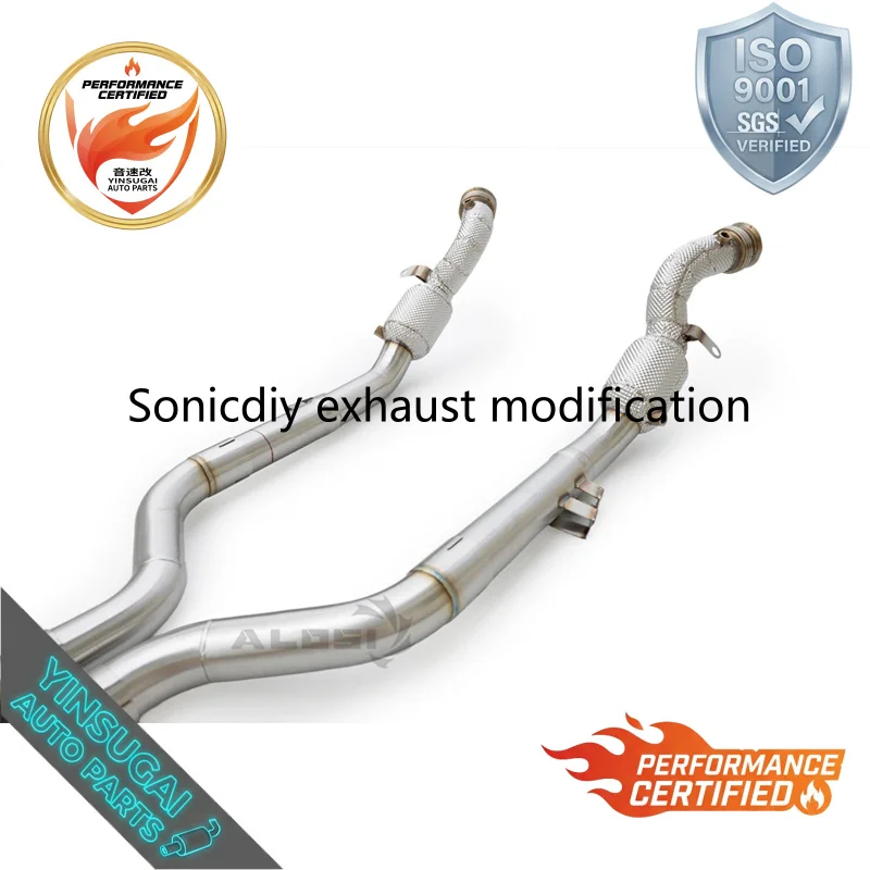 Racing Downpipe Exhaust for Mercedes Benz S600 5.5T W220 (2003-2005 Enhanced Engine Response Extreme Sound Upgrade