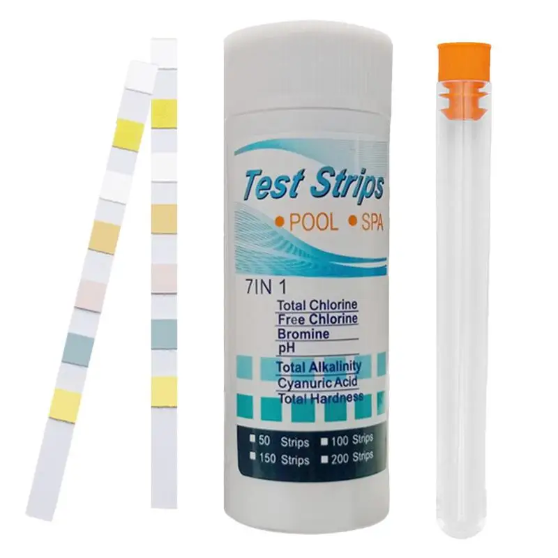 

Pool Test Strips Water Testing Hot Tub Test Strips For Hot Tubs And Spas 7-in-1 Water Testing Strips For Hot Tubs And Spas