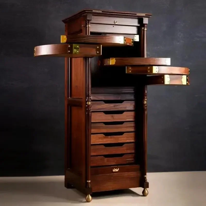 

Dental Cabinet Tea Set Wenwan Jewelry Storage Medieval Cabinet Black Walnut