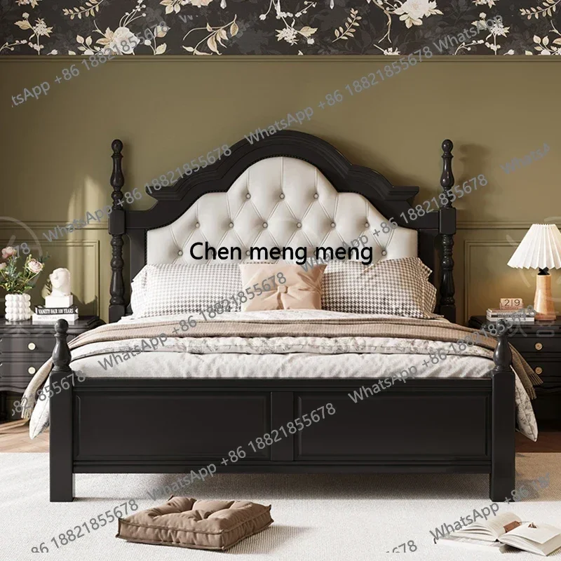 

Кровать-замок для девочек, европейская простая двуспальная массажная кровать, кровать-чердак в стиле принцессы, мебель для патио