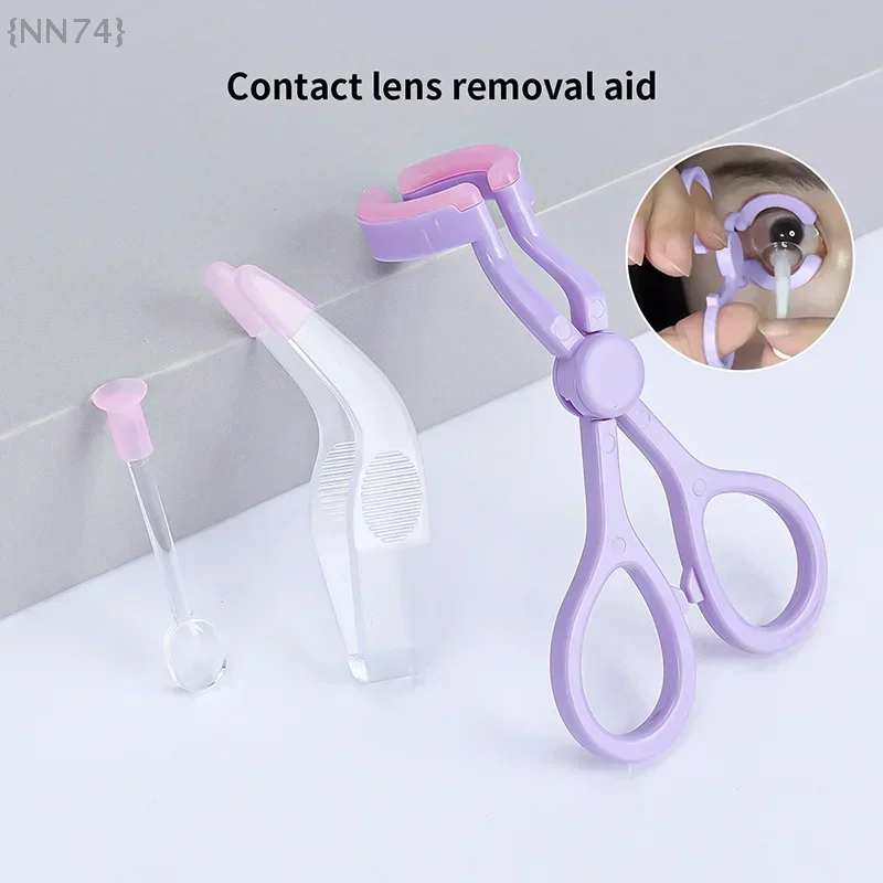 Contact Lens Applicator Set–Including Auxiliary Eyelid Dilator,Open Eye Tool,Wearing/Removing Tweezers/Suction Stick Accessories
