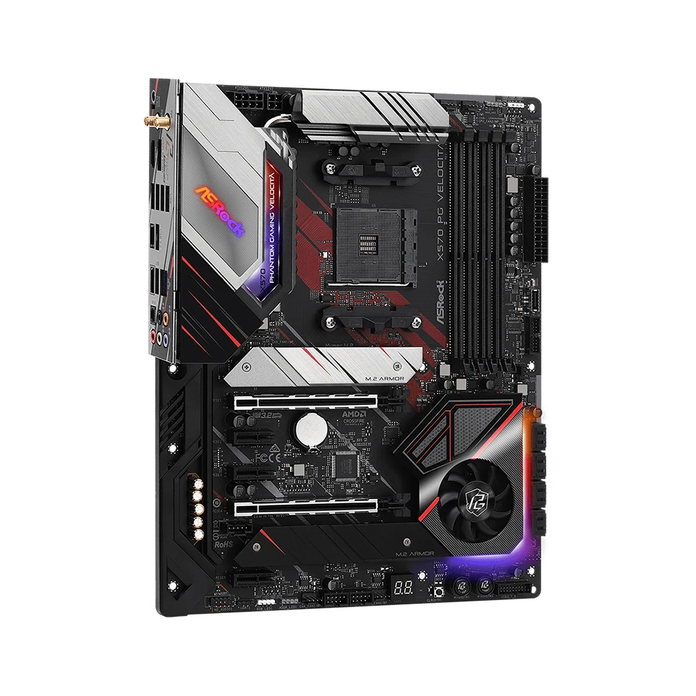 Материнская плата ASRock X570 PG VELOCITA с поддержкой 3600X 5600G 5600X 5700X 5800X3D 5950X Процессор DDR4 4400 МГц M.2 NVME HDMI AM4 Материнская плата