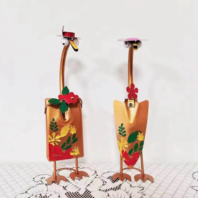 

A21I-Cute Fairy Garden Decor, Cute Duck Garden Statues, Cute Duck Garden Art Shovel Spade Art Craft Decoration Durable A