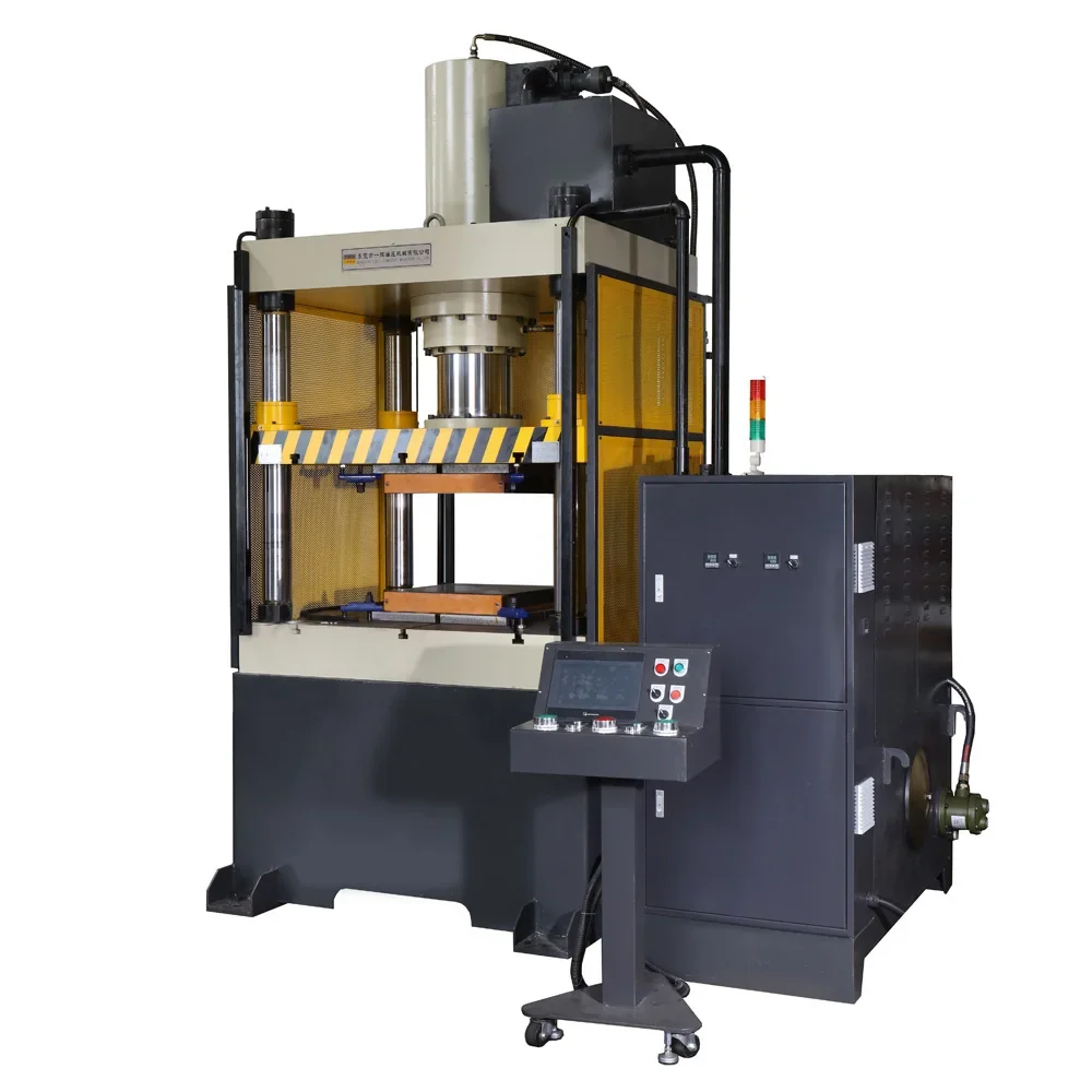 100 Ton Servo System Carbon Fiber Rubber Hot Stamping Hydraulic Press With Heating Plate