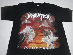 Camiseta de inmolación Dawn Of possance, asfixia media, creación malevolente