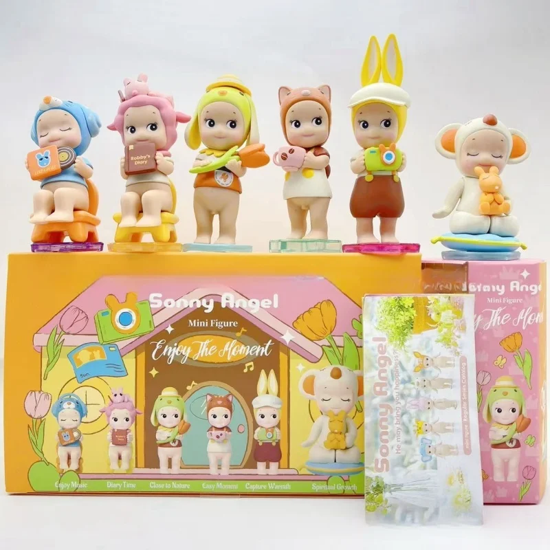 

Hot Sonny Angel Enjoy The Moment Series Anime Figures Ornaments Dolls Fans Children Birthday Gift Model Ornament Toys
