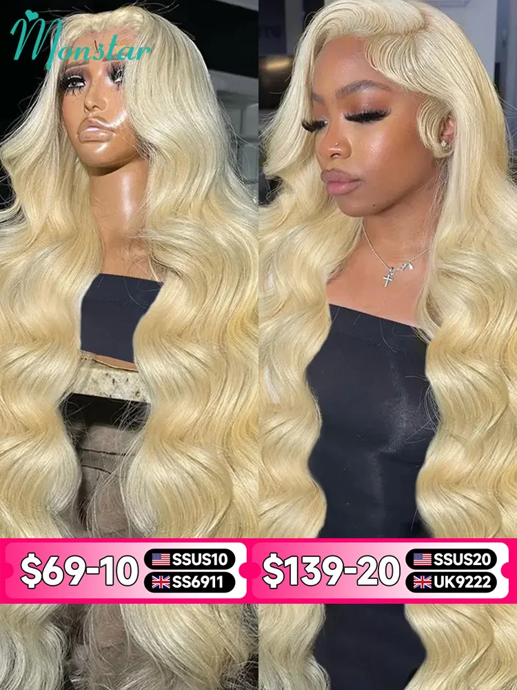 13x4 13x6 360 HD transparente 613 peluca Frontal de encaje Color rubio miel brasileño cuerpo crudo onda de encaje peluca de cabello humano Frontal para mujeres