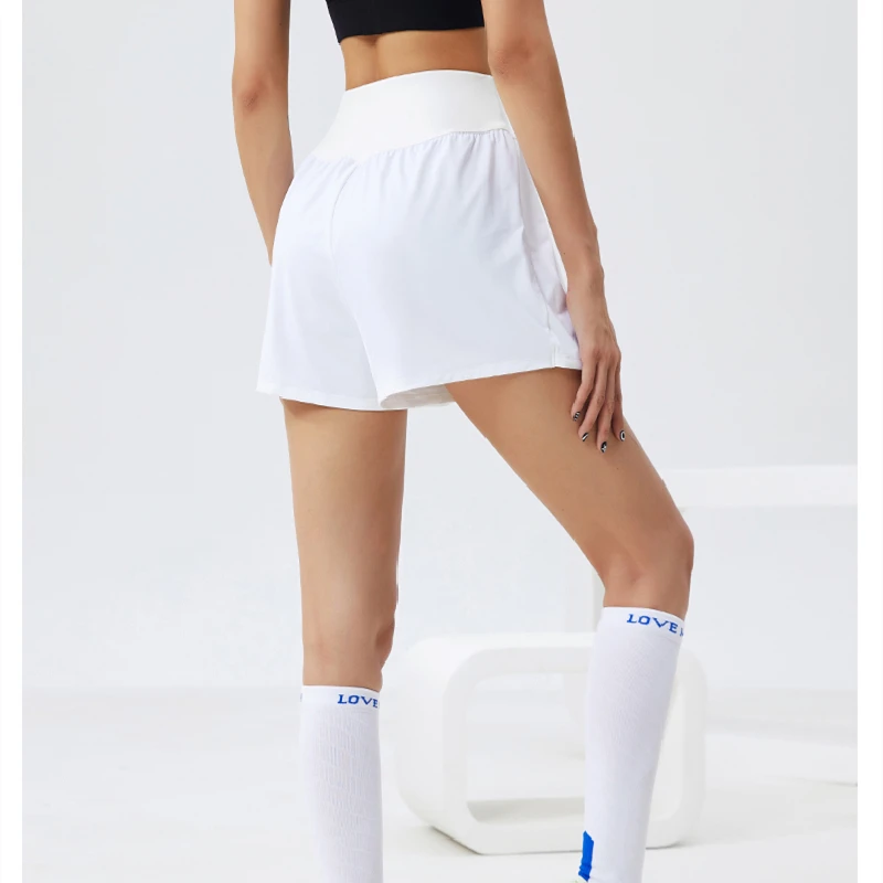 Women Tennis Hakama Tennis Skirts Sports Golf Skirt High Waist Fitness Shorts Athletic Running Short Badminton Workout Skort