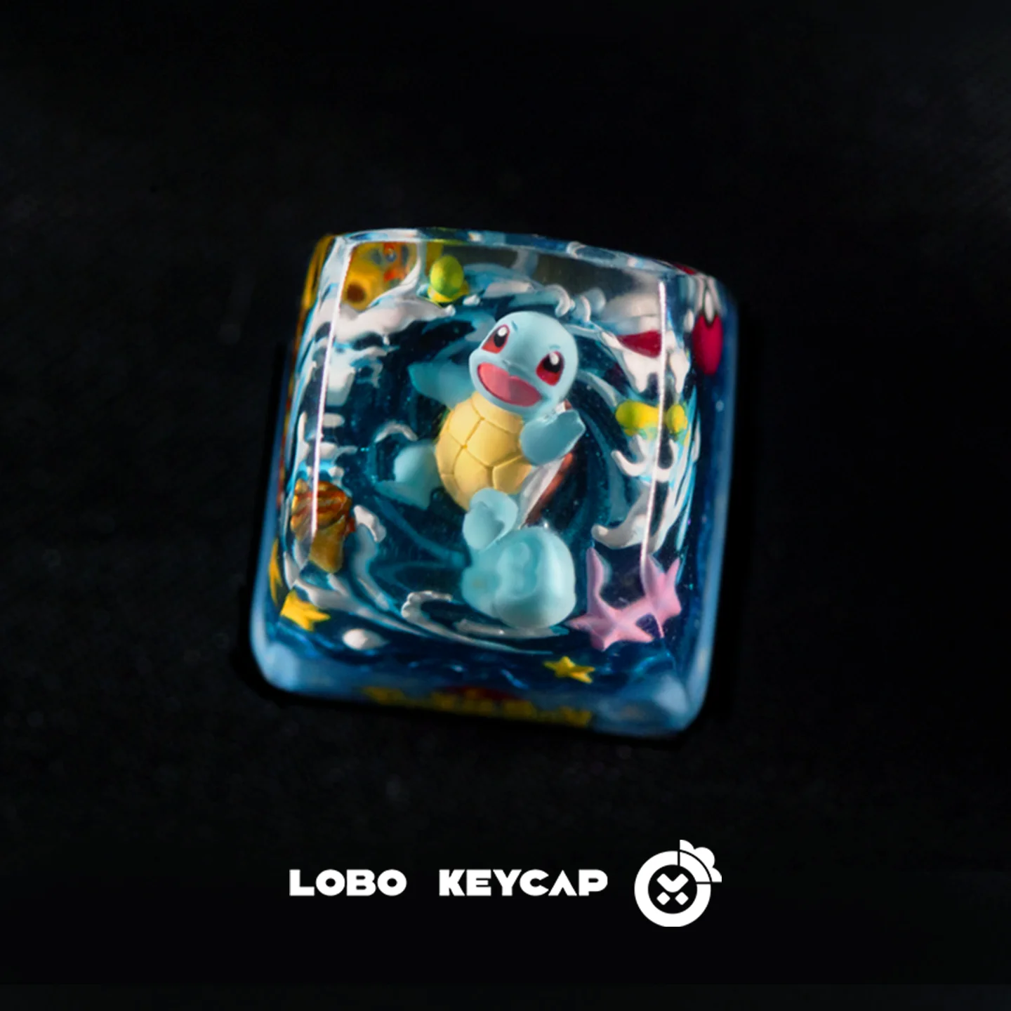 سلسلة PokéMon Bulbasaur Squirtle لوحة المفاتيح الميكانيكية شخصية نقل الضوء Keycap Esc بالتنقيط الغراء الحرفية الطرفية هدية #2