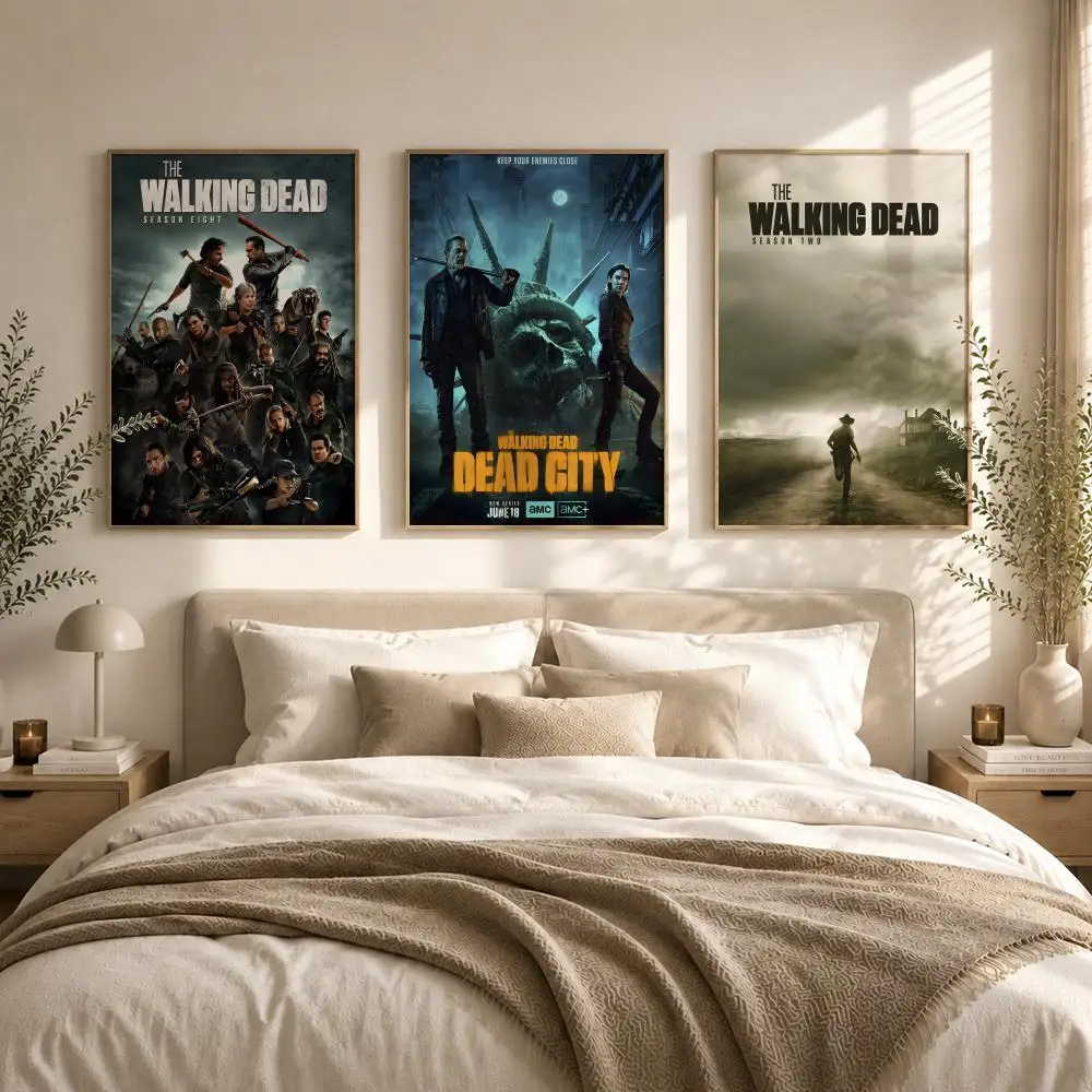 The Walking Dead Season Game Poster HD art sticky wall waterproof home living room bedroom bar aesthetic decoration