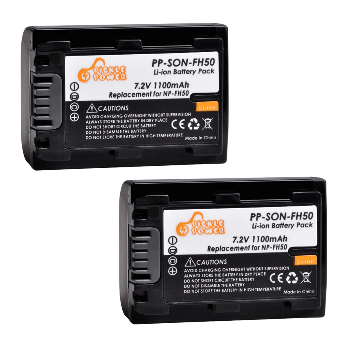 Pickle Power Camera Battery NPFH50 NP-FH50 For Sony FH70 FH100 A230 A330 A290 A380 A390 HDR-TG1E TG3 TG5 TG7 DSC-HX1 DSC-HX200