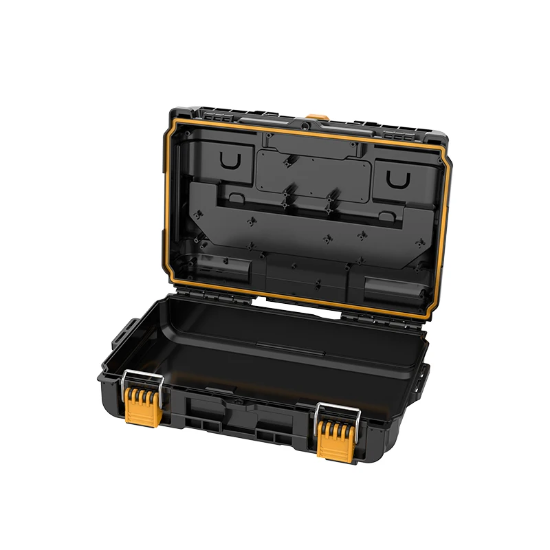 Stackable Plastic Tool Box with Drawers and Telescopic Handle, Portable Foldable Tool Storage Organizer Chest Set for Workshop G