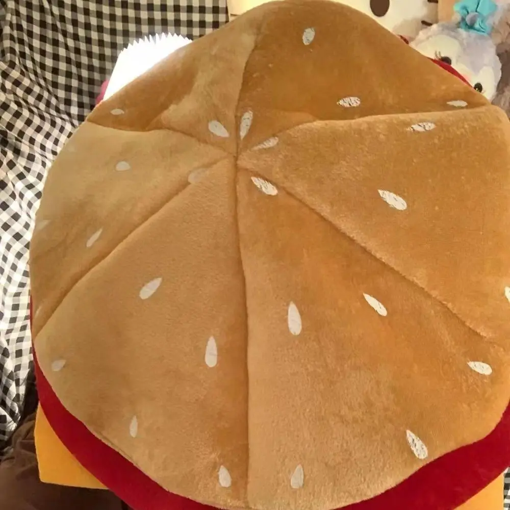 Creativity Decorative Burger Hat Comfortable Cute Burger Headgear Soft Unisex Performance Prop Hat Party Costume Accessories