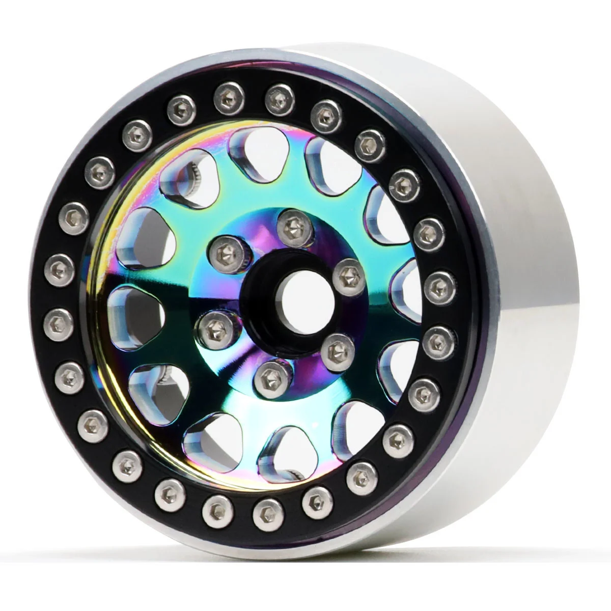 Metall 1,9 Zoll Beadlock Deep Dish 12 mm Sechskant 57 mm Felge für RC Crawler 1/10 Axial SCX10 TRAXXAS TRX4 Redcat Gen8 D90