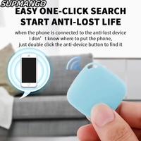 Round Mini Bluetooth 5.0 Anti-Lost Tracker: Smart Locator for Pets, Bags, Wallets