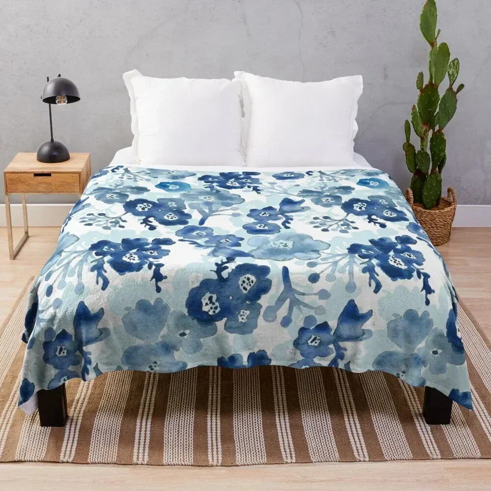 

Blooms of Ink Throw Blanket Ultra Plush Cozy Blanket for Napping Sleeping