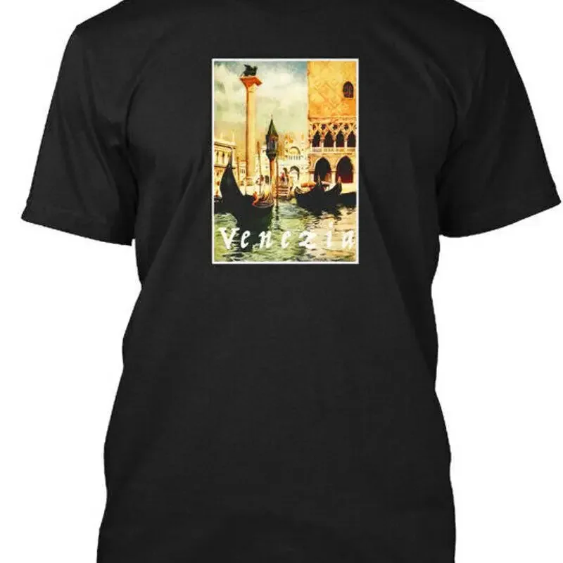 Venice Italy Venezia Vintage Italian Travel Poster T Shirt Made in USA S to 5XL