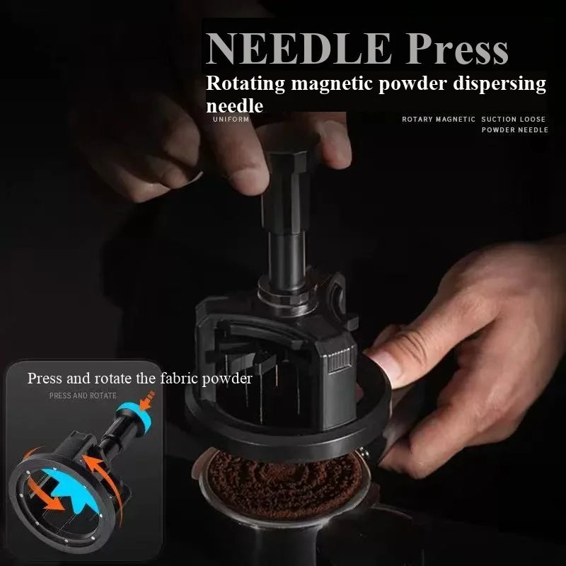 

Press Automatic Rotation Espresso WDT Tools Rotary Stirrer Needle Distributor Magnetic Coffee Maker Accessories Barista Machinne