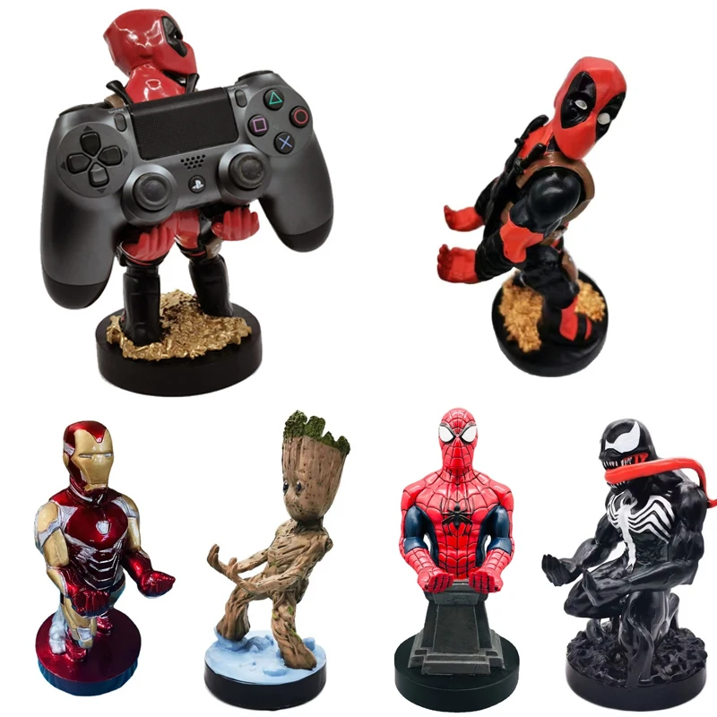 

Marvels Anime Groot Iron Man Phone Bracket Soldier Sergeant Support Game Controller Support Model Ornaments Festival Gift