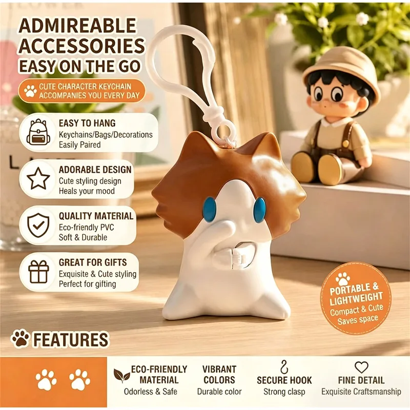Funny Monthly Salary Cat Keychains Cartoon Bags Charm Pendants Novelty Backpack Keyring Gifts Friends Adorable Accessories