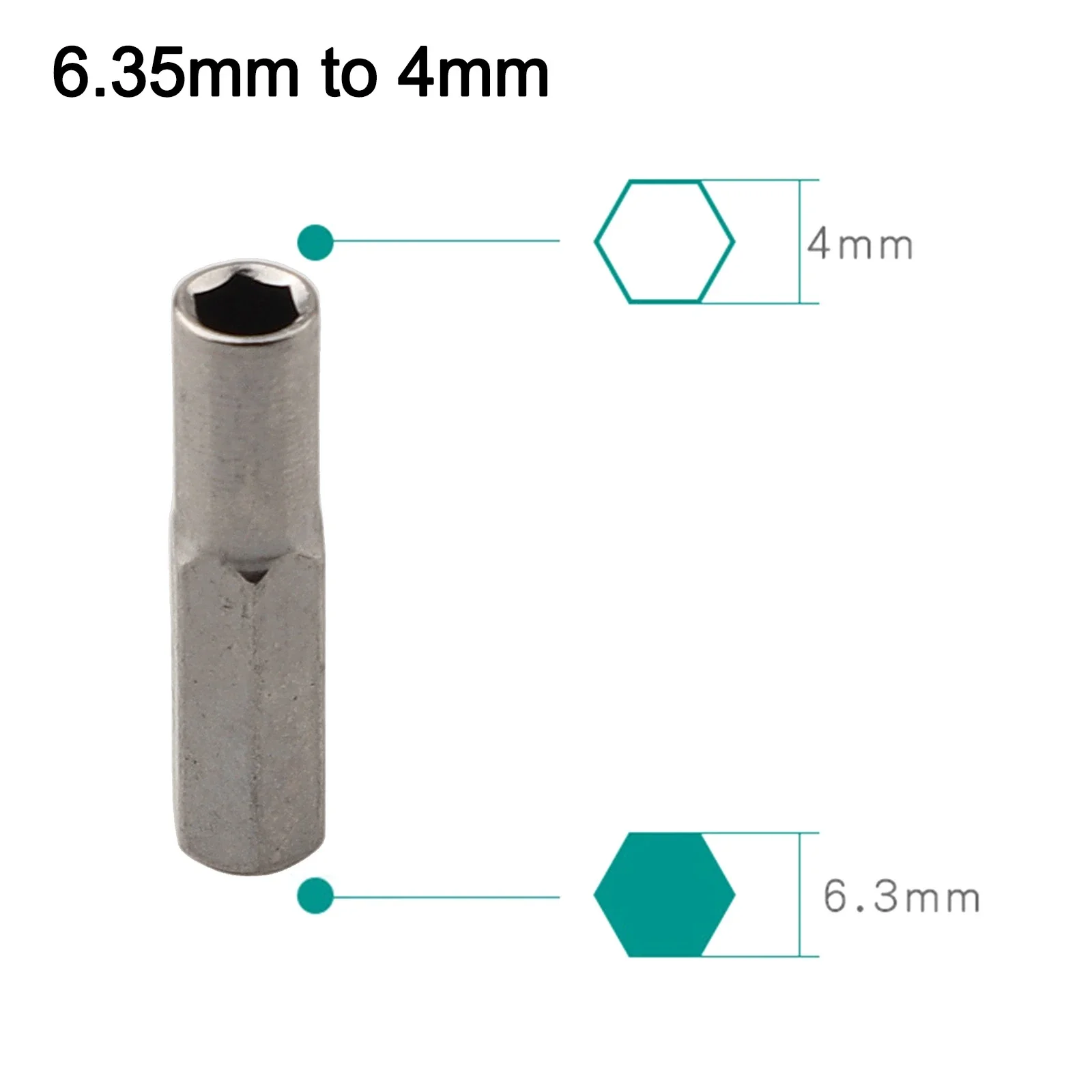 1/2 pz 6.35mm A 4mm Trasduttore Adattatore Presa 1/4 Esagonale Adattatore Magnetico Presa Manicotto Cacciavite Adattatore supporto Per cacciavite