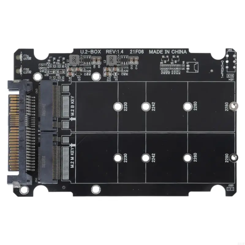 896F Reliable M.2 NGFFB/NVME M to U2Adapter Converters Card Supports 2230 2242 2260 2280 M.2 SSDs Size Plugs and Play