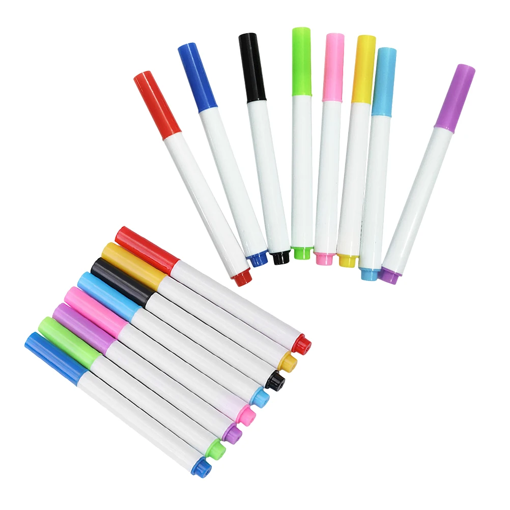 

16 Pcs Whiteboard Markers Dry Erase Fine Tip Kids Drawing Washable Colorful Pens for Acrylic Glass Steel Erasable