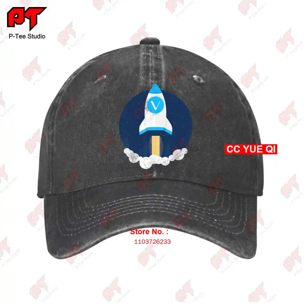 Vechain To The Moon Hold Vechain Vet Baseball Caps Truck Cap X3BO