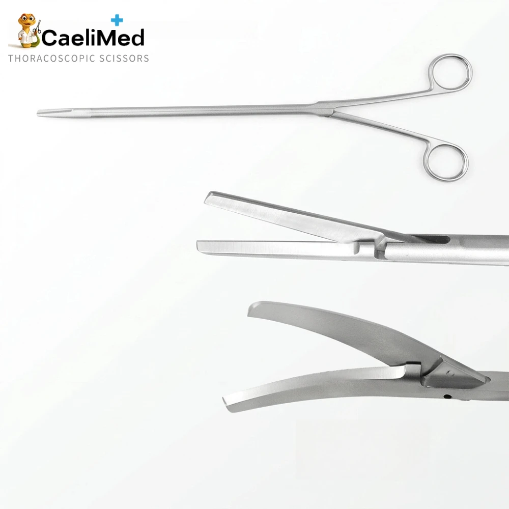Reusable Thoracoscopic Scissors for Thoracoscopy Stainless Steel Autoclavable VATS Thoracic Surgery Instruments