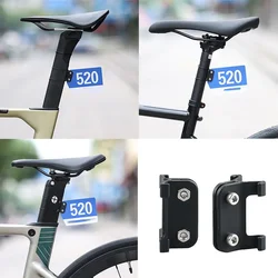 Road Bike Triathlon Racing Number Plate Mount Holder For Road Bicycle Cycling Rear License Number Seatpost Racing Cards Bracket