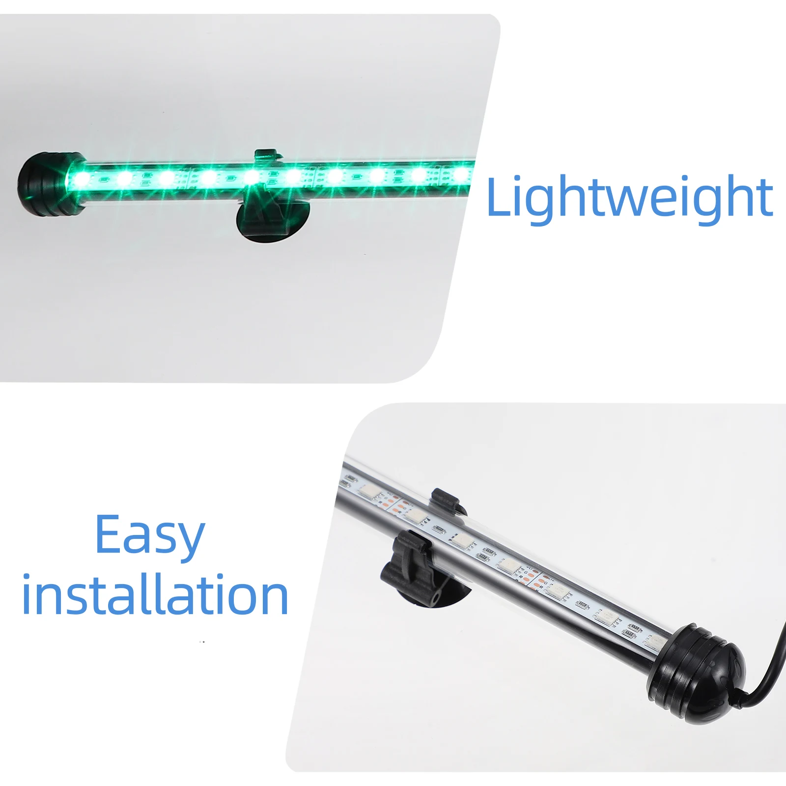 

Aquarium LED Light Fish Tank Submersible Lighting Acrylic Material Durable Suction Cup Fixing Easy Install Fish Tank LED Lamp