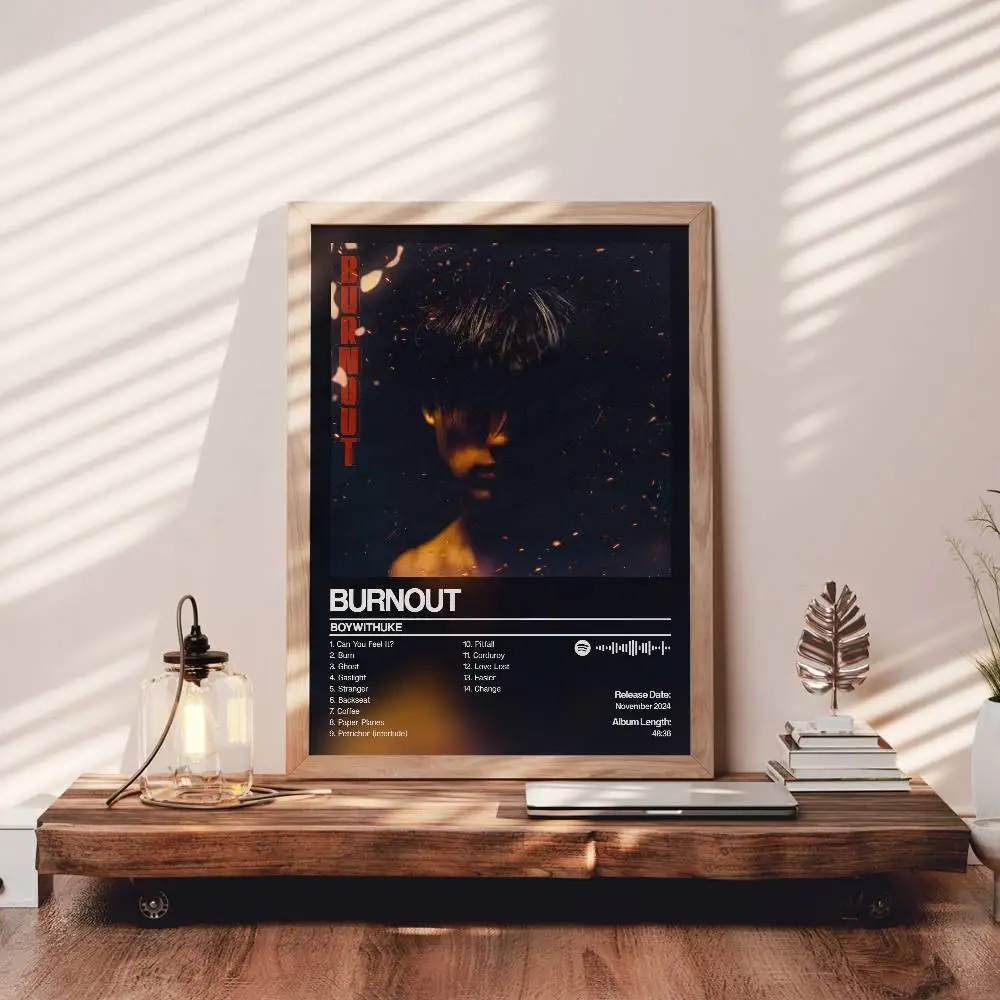 BoyWithUkes Burnout Poster HD Print, Suitable for Home, Living Room Decoration, Bar, Cafe Hanging Painting