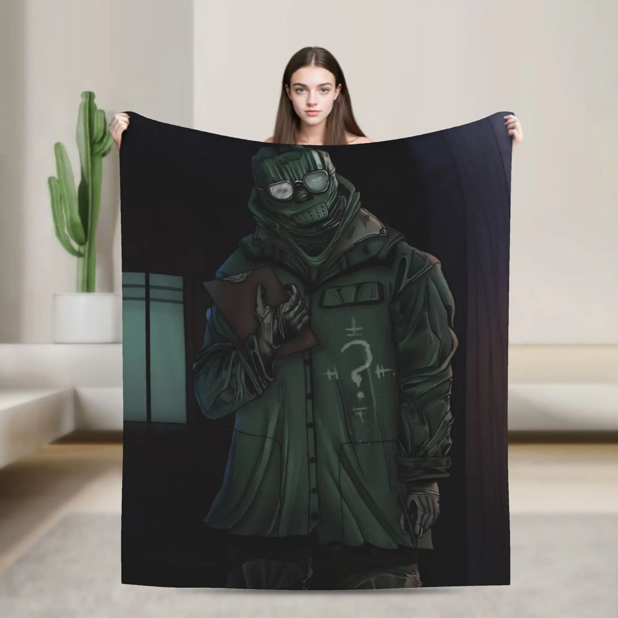 Paul Dano Riddler Blanket Cover Fleece Bat Man Lightweight Thin Throw Blanket for Outdoor Travel Bedspread