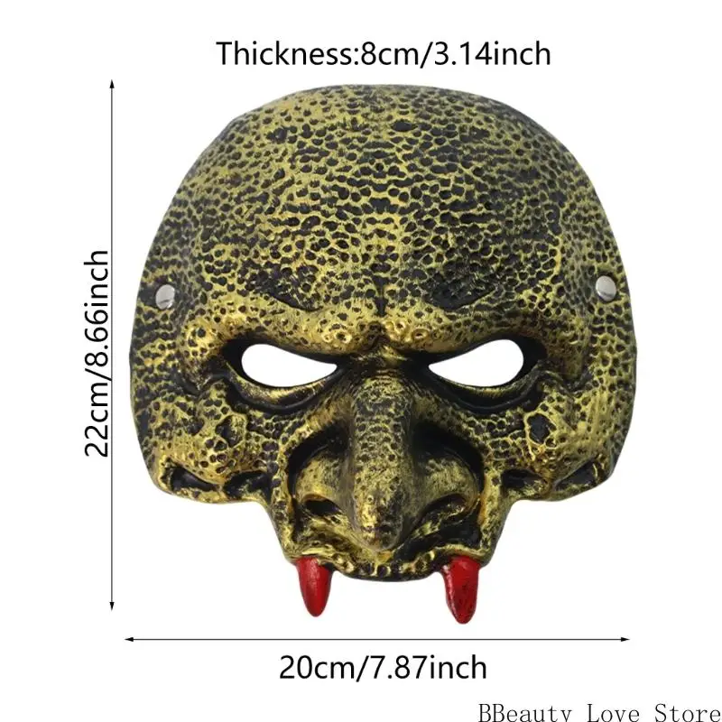 Maschera goblin in gomma in gomma Maschera a faccia Mardi Gras Mask Masquerade Mask Gifts