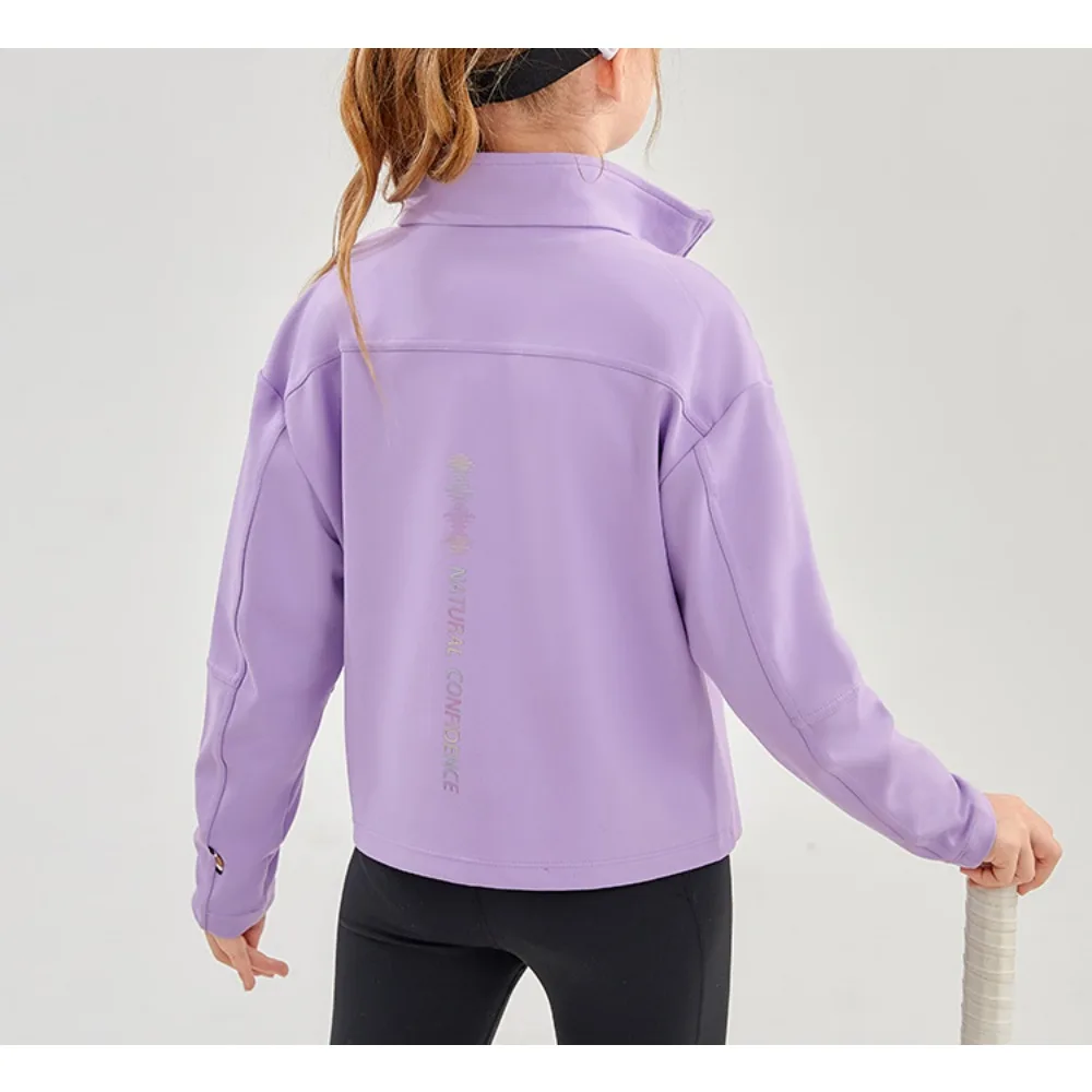 Manteau à col montant pour enfants, vêtements pour garçons et filles, survêtement sportif, vestes pour enfants, veste pour bébé, automne, hiver, nouveau, 2024