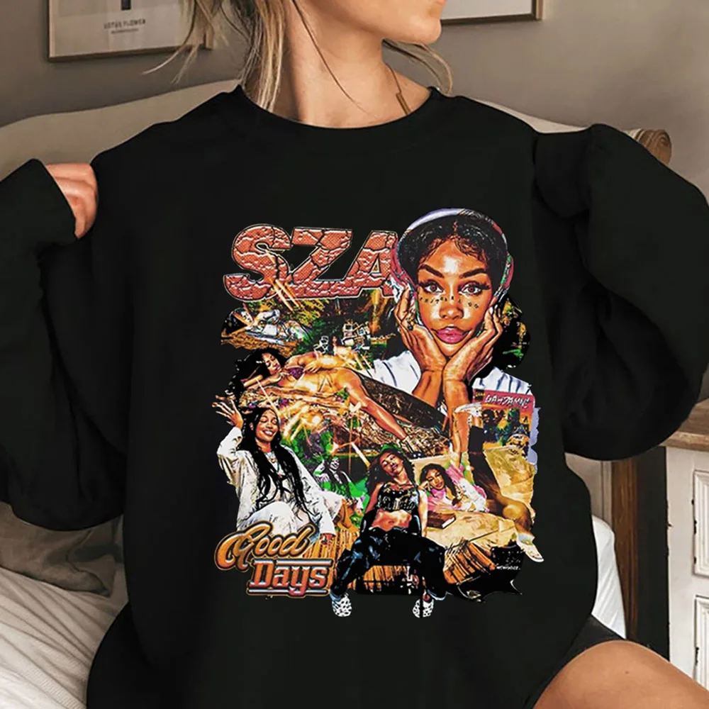 

2023 Hot Sza Music Album SOS Hoodie Man Woman Hiphop Streetwear Pullover Long Sleeve Sweatshirt Clothes Unisex
