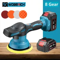 WOBERICH Cordless Electric Car Polisher 8 Gear Adjustment Car Polishing Auto Waxing Rotary Tool For Makita 18V-21V Battery