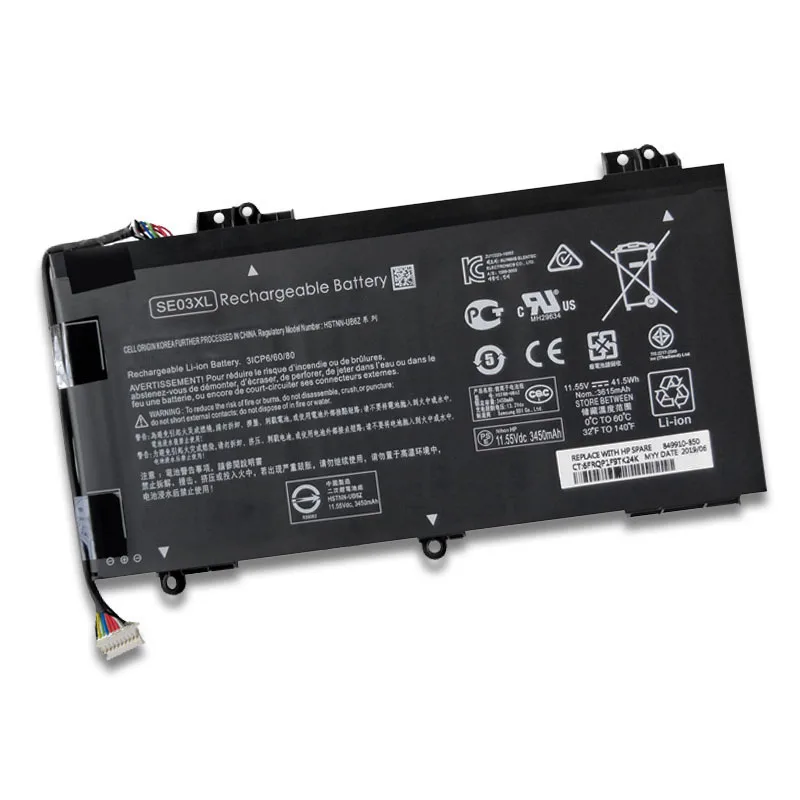 UGB New SE03XL Battery For HP Pavilion Notebook PC 14 HSTNN-LB7G HSTNN-UB6Z 849568-541 849908-850 14-AL027TX TPN-Q171